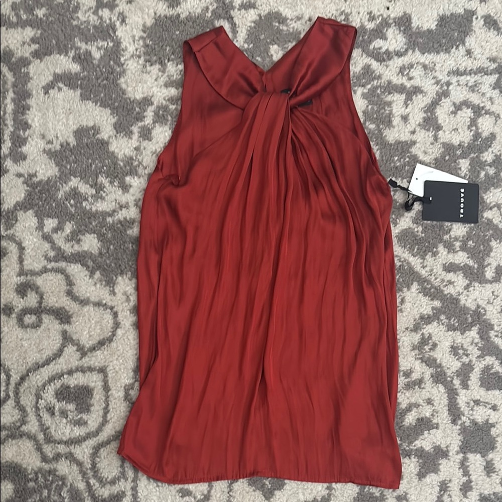 Trouvé Elegant Rust Sleeveless Top